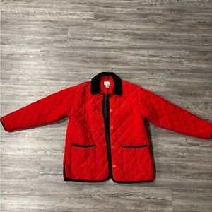 Susan Bristol Red and Black Quilted Jacket